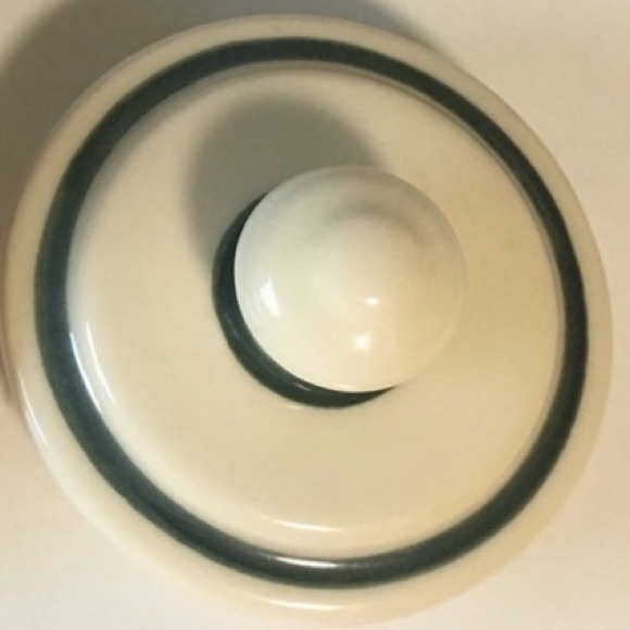 VTG Buffalo Hartstone USA 1983 Canister Green, Cream & Wine Plaid Farmhouse EUC - Picture 4 of 7